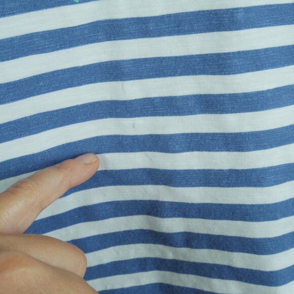 Tommy Bahama Disney XS Women's Top Minnie Stripe Henley Resort Preppy Floral - Picture 4 of 11